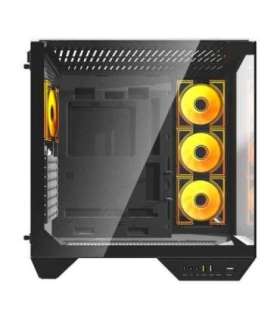Darkflash DY470 computer case (black) + 4 fans