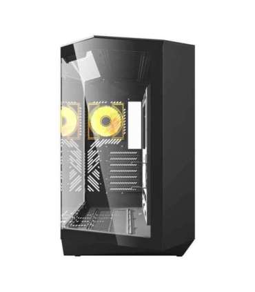 Darkflash DY470 computer case (black) + 4 fans
