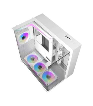 Darkflash TH285 computer case (white) + 4 fans