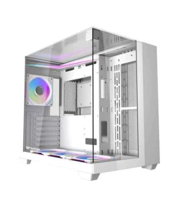 Darkflash TH285 computer case (white) + 4 fans