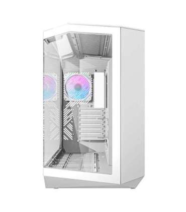 Darkflash DY470 computer case (white) + 4 fans + GPU bracket