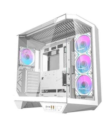 Darkflash DY470 computer case (white) + 4 fans + GPU bracket