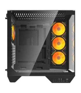 Darkflash DY470 computer case (black) + 4 fans + GPU bracket