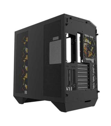 Darkflash DY470 computer case (black) + 4 fans + GPU bracket