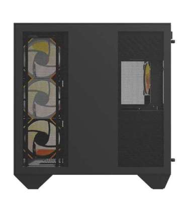 Darkflash DY470 computer case (black) + 4 fans + GPU bracket