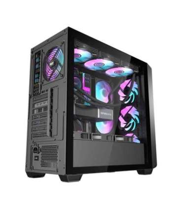 Darkflash DS900WD computer case (black) + 4 fans