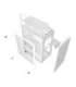 Darkflash M305 Mesh computer case without fans (White)