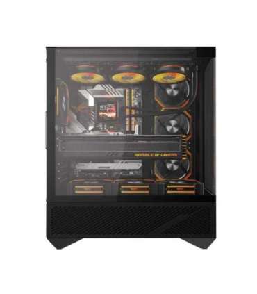 Darkflash DY460 computer case (Black) + 4 ARGB fans