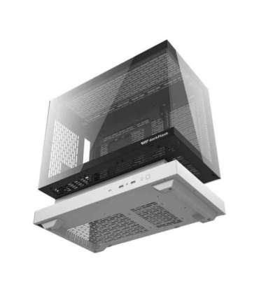 Darkflash F1 computer case (White) + 6 ARGB fans