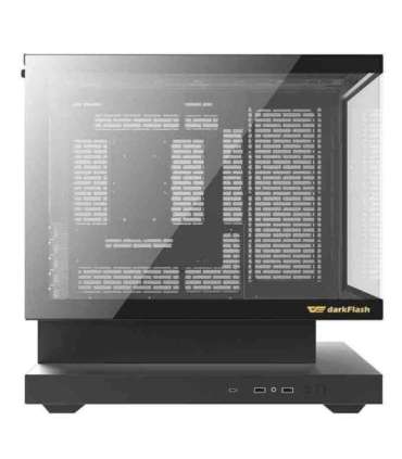 Darkflash F1 computer case (Black) + 6 ARGB fans