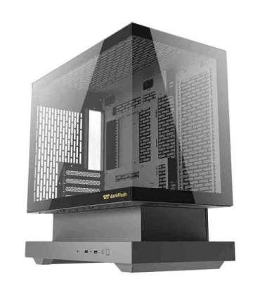 Darkflash F1 computer case (Black) + 6 ARGB fans