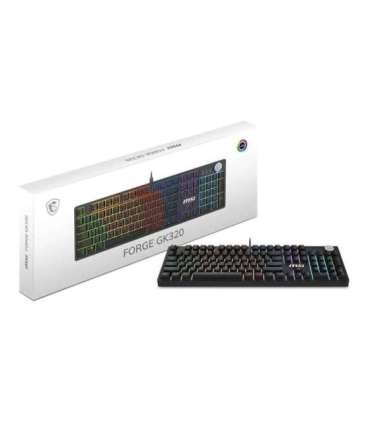 KEYBOARD GAMING BLACK US/FORGE GK310 RED MSI