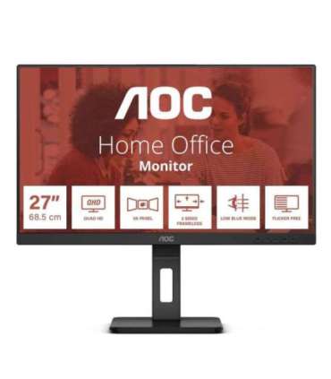 LCD Monitor|AOC|27 "|2560 x 1440 pixels|Quad HD|Native aspect ratio 16:9|Flat|Q27E3UMF