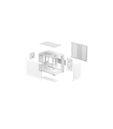 Deepcool Case CG330 3F WH White Micro ATX Power supply included No