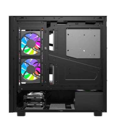 DarkFlash DS950V computer case with display (black) + 6 fans