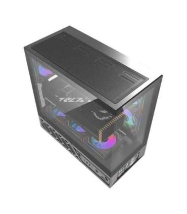 DarkFlash DS950V computer case with display (black) + 6 fans
