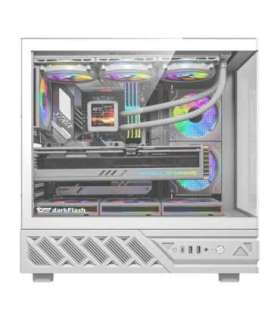 DarkFlash DS950V computer case with display (white) + 6 fans