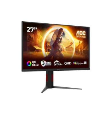 AOC G4 Q27G4ZD computer monitor 68.6 cm (27") 2560 x 1440 pixels Quad HD QD-OLED Black, Red
