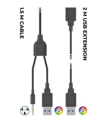 Subsonic Spectra LED Gaming Headset Black