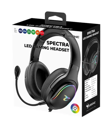Subsonic Spectra LED Gaming Headset Black