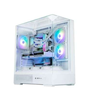 Zalman P40 Prism White, ARGB Fan x1