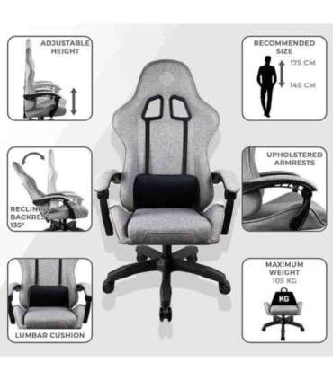 Subsonic Gem Gaming Chair Grey