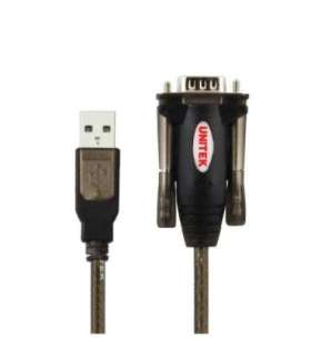 UNITEK Y-105A serial cable Black 1.5 m USB Type-A DB-9