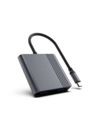 GEMBIRD USB-C TO HDMI + DP ADAPTER 4K 60HZ, BLACK