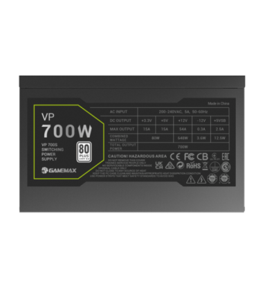 Gamemax PSU VP 700S 700W Bronze Non-Modular