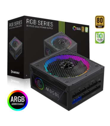 Gamemax PSU RGB 1050G 1050 W Gold Full Modular