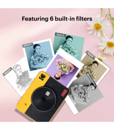 Kodak Mini Shot 3 Square Retro Instant Camera and Printer Yellow