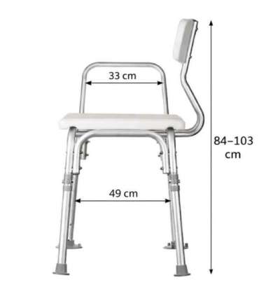Bath bench with backrest ACTIONMED