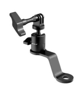 PULUZ Aluminum Motorcycle Mirror Camera Mount (Black)