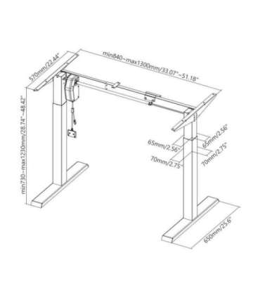 Sbox MD-622 Motorized Desk