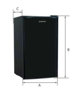 Manta MM520PB Fridge 91L Black