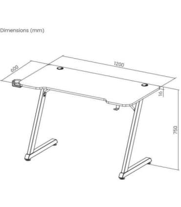 White Shark Helix Gaming Desk