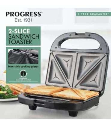 Progress EK5851PVDE  2-Slice Sandwich Toaster