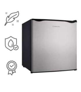 Manta MM515PSL Fridge 46L Silver inox/black