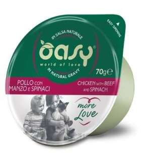 Oasy More Love Chicken with Beef and Spinach 70gr