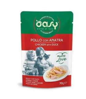 Oasy More Love Chicken with duck pouch 70gr