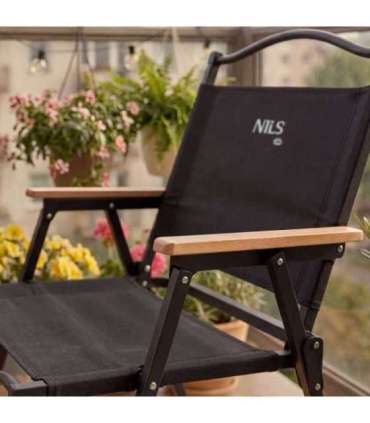 NC4307 BLACK FOLDING CHAIR NILS CAMP