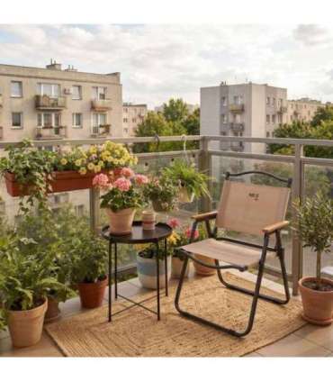 NC4307 NILS CAMP BEIGE FOLDING CHAIR