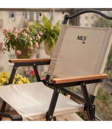 NC4307 NILS CAMP BEIGE FOLDING CHAIR