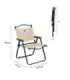 NC4307 NILS CAMP BEIGE FOLDING CHAIR
