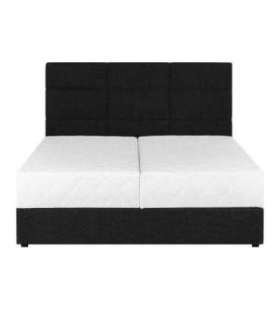 Kontinentaalvoodi LEIKO 160x200cm, must