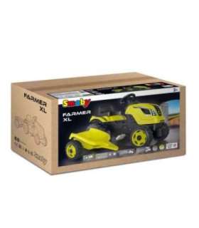 Smoby Traktor kollane Farmer XL käruga