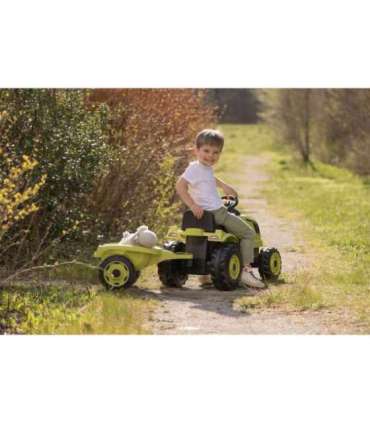 Smoby Traktor kollane Farmer XL käruga