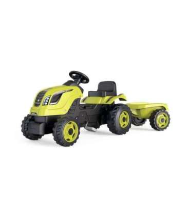 Smoby Traktor kollane Farmer XL käruga