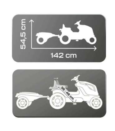 Smoby Traktor must Farmer XL käruga