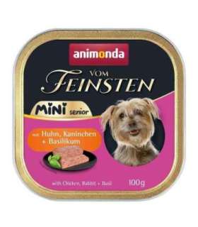 ANIMONDA Vom Feinsten Mini Senior with Chicken, rabbit + basil 100g